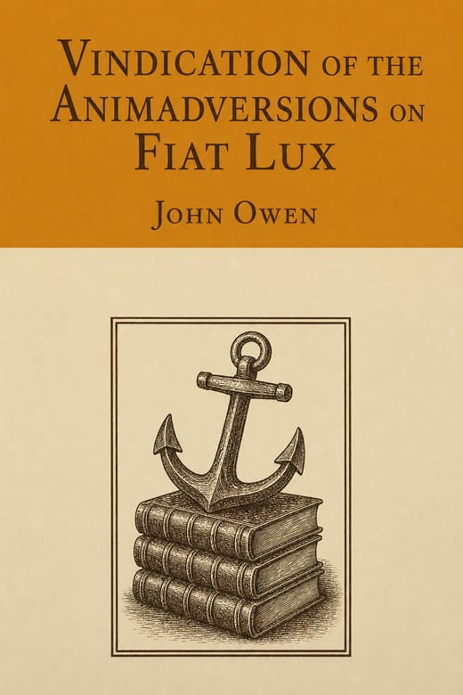 Cover of Vindication of the Animadversions on Fiat Lux